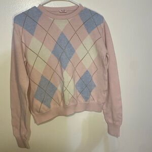 Brandy Melville Sweaters John Galt Argyle Sweater One Size